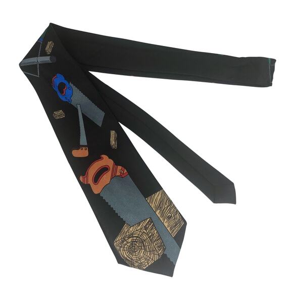 Saw Tools Tie - Picture 3 of 6